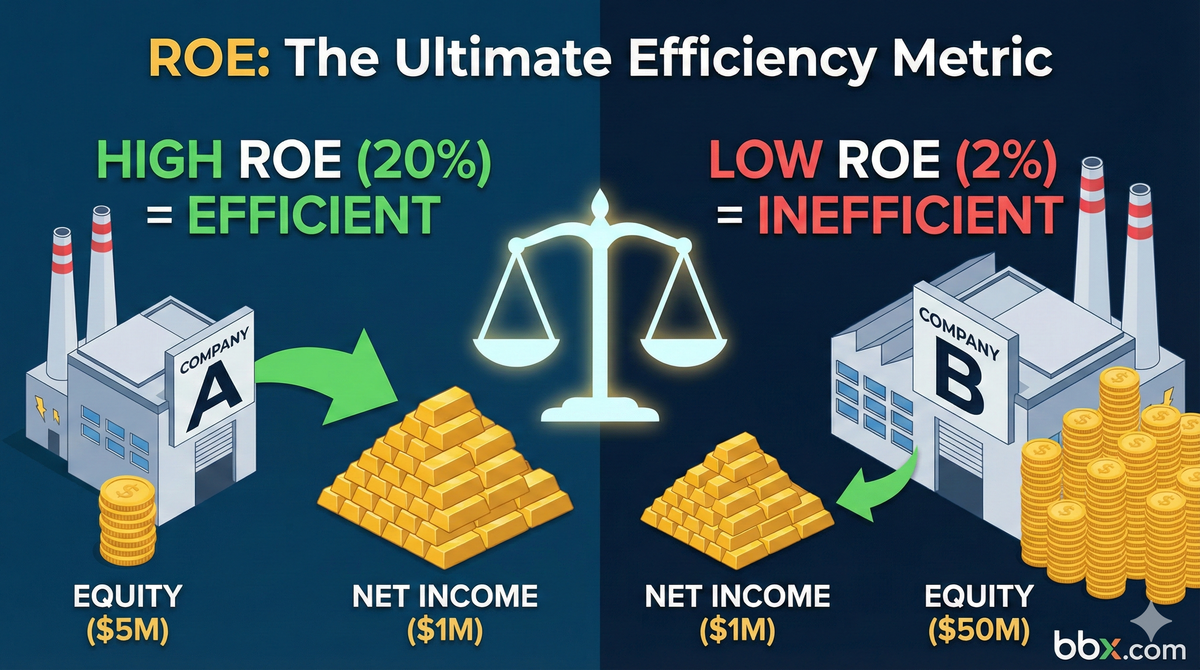 What is Return on Equity (ROE)? The Ultimate Measure of Corporate Efficiency