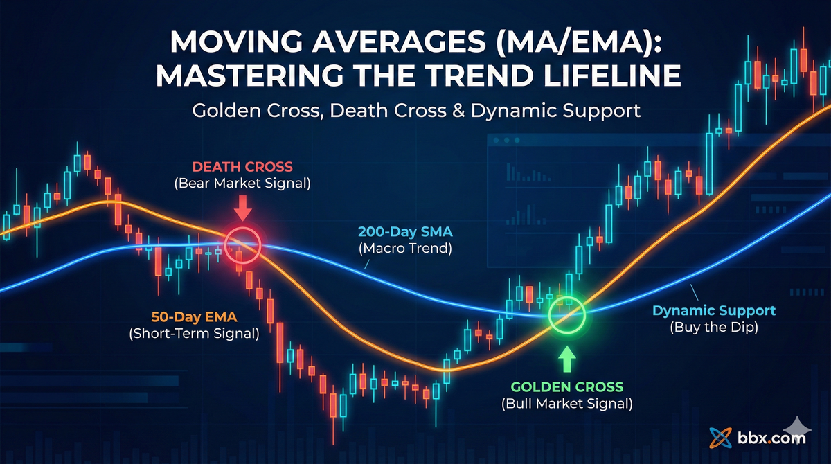 What are Moving Averages (MA/EMA)? Decoding the "Lifeline" of Market Trends