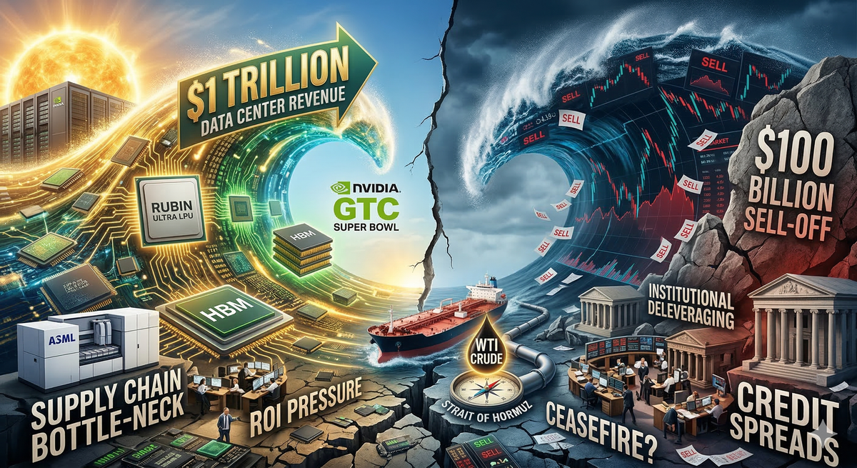 The $1 Trillion Manifesto: NVIDIA’s GTC "Super Bowl" and the Looming Institutional Sell-Off