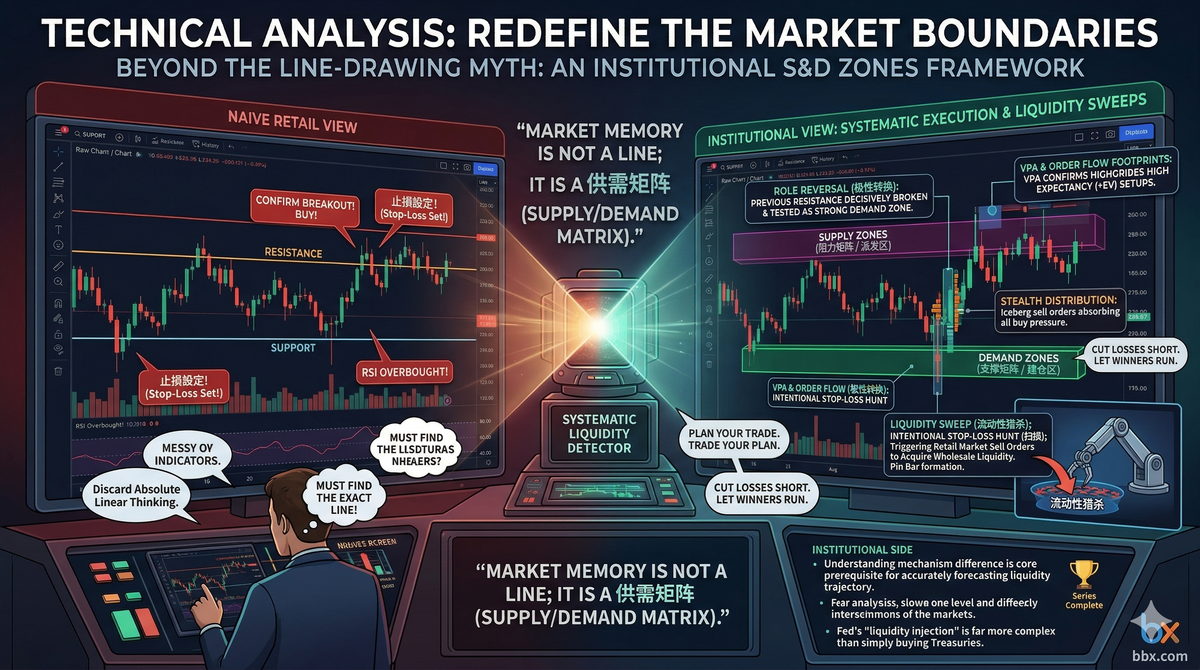 Shattering the Line-Drawing Myth: An Institutional Framework for Supply/Demand Zones and Liquidity Sweeps