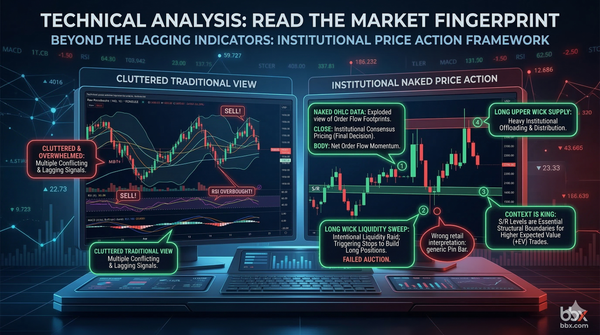 Stripping Away Lagging Indicators: An Institutional Guide to Price Action and Liquidity Dynamics