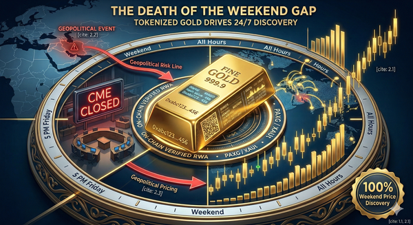 The Death of the "Weekend Gap": How Tokenized Gold is Rewriting the Rules of Global Finance