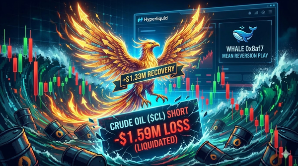 Whale Watch: The "Phoenix" Oil Short — How 0x8af7 Weaponized a $1.59M Loss into a $1.33M Recovery